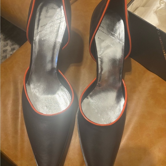 WOMEN’S BRUNO BORDESE HEELS size US 5 EUR 39 1/2 NEW HOT ITALY BLACK HIGH HEELS - Picture 9 of 16